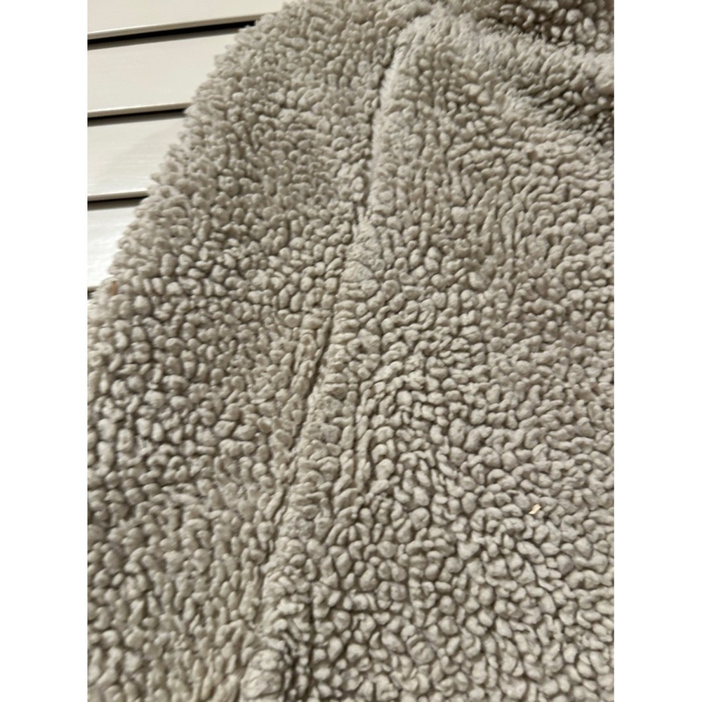O'Neill Fleece Sherpa Half-Zip Pullover in Beige with Pink Trim Size Medium - Picture 6 of 8